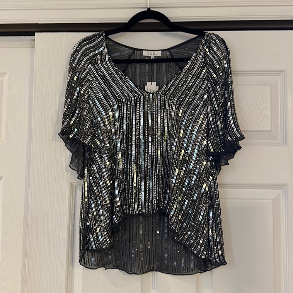 Parker Sequin top. NWT. Size medium